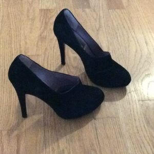Luxury Rebel platform suede pumps, 37.5